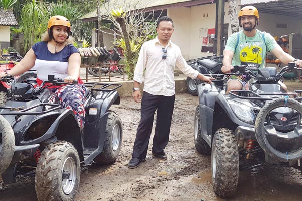 Amazing Bali Quad Bike and Rafting with Mr. Tarek