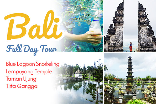 Full Day: Blue Lagoon Snorkelling, Heaven Gate Lempuyang Temple, Taman Ujung, Tirta Gangga