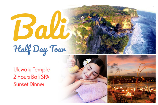 Half Day: Uluwatu Temple, Bali SPA, and Jimbaran Sunset Dinner